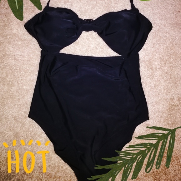One Piece Swimsuit High Waisted Monokini - Picture 2 of 6